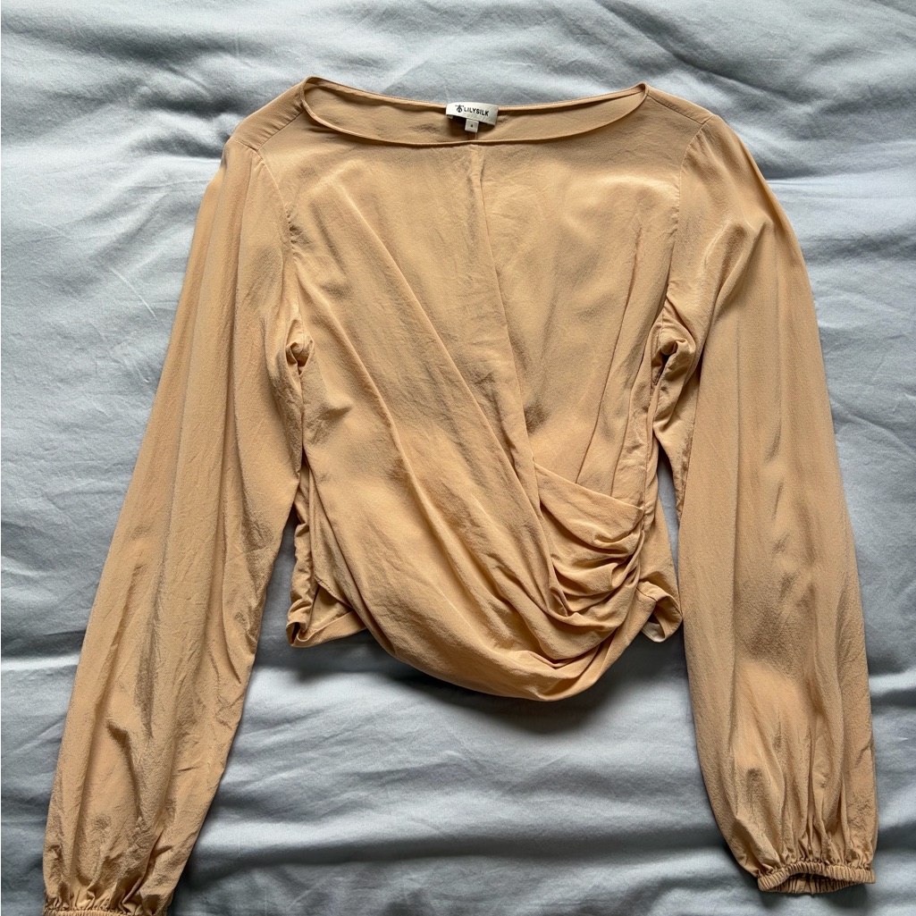 Lilysilk | Nipped Waist Crepe De Chine Blouse
